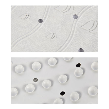 Set van 8 Grijze Anti-Schimmel Badmatten - Duurzame Douchemat voor Badkamer - Gemaakt van 100% Natuurrubber - Afmetingen: 76cm x 36cm