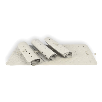 Grijze Anti-Schimmel Badmat - 4-pack - Duurzame Douchemat - Gemaakt van 100% Natuurrubber - Afmetingen: 76cm x 36cm