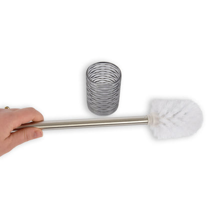 Toiletborstel | Glas | WC borstel | Grijs | Bekerhouder | Badkameraccessoires | toiletborstelhouder | 35cm*8cm37cm