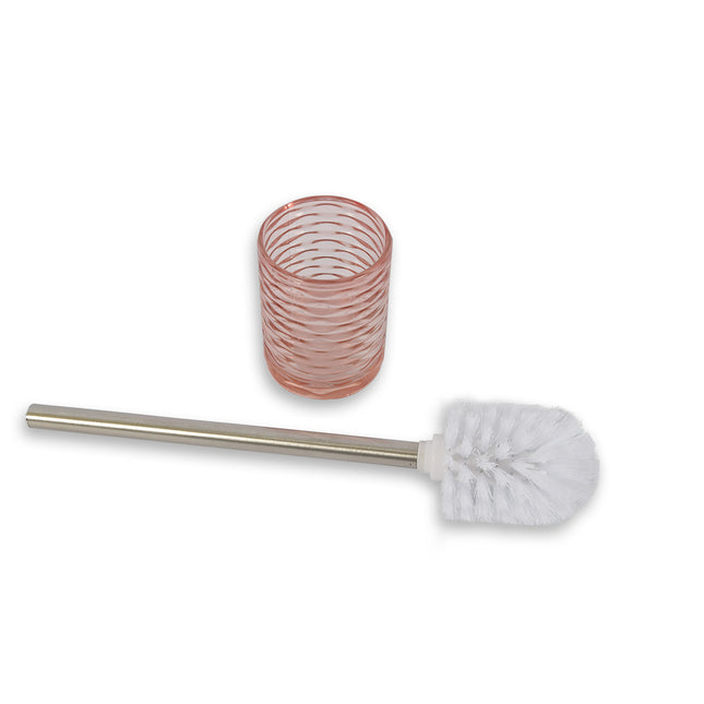 Toiletborstel | WC borstel | Roze | Glas | Badkameraccessoires | toiletborstelhouder | 36cm*8cm*37cm