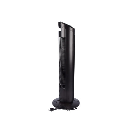 Krachtige Zwarte Torenventilator: 3 Snelheden, Timer & Oscillatie - 78 cm Hoog, 45W – Oscillatiesysteem