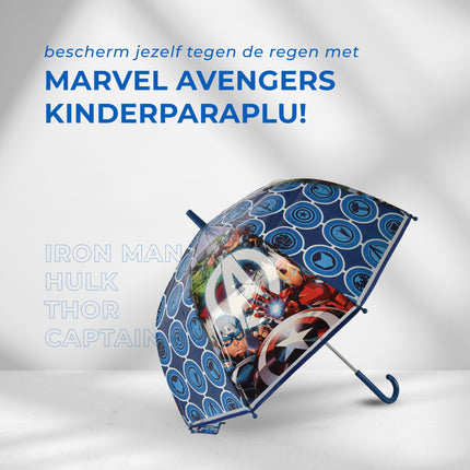Paraplu | kinderparaplu | Diameter 71 cm | Stevige paraplu | Blauw | PVC | 68cm*20cm*10cm