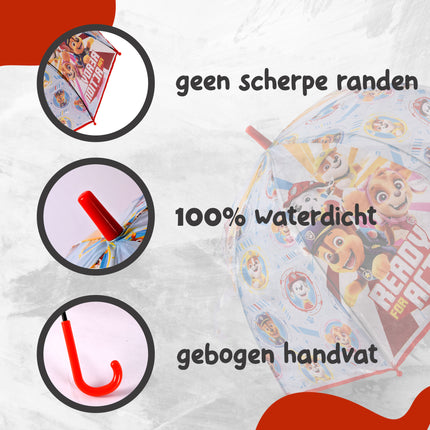 Paraplu | kinderparaplu | Polyester | Stevige paraplu | 72 cm Diameter met 8 Ribs | Opvouwbare paraplu | Automatische paraplu | Voor Jongens & Meisjes 