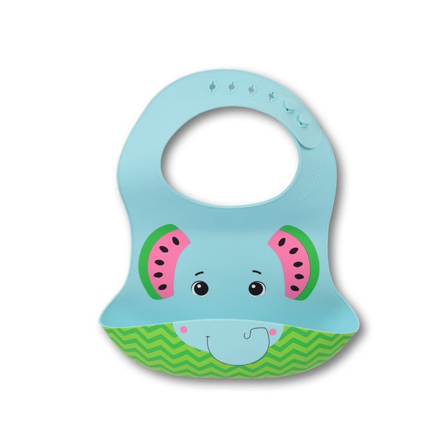 Slabbetje | Silicone slabbetje | blauw | Leeftijd:6m+ | Baby accessoire | BPA Free | 17cm*23cm