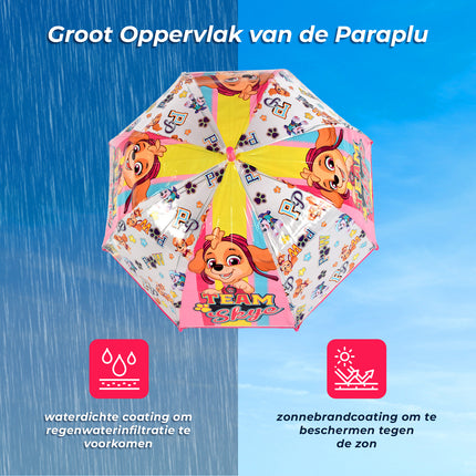 Paraplu | kinderparaplu | Diameter - 73 cm | Polysester\ aluminium | Opvouwbare paraplu | Stevige paraplu 