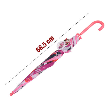 Kleurrijke Opvouwbare Kinderparaplu voor Meisjes - Diameter 66 cm - Aluminium Frame - Polyester Doek - Windbestendig