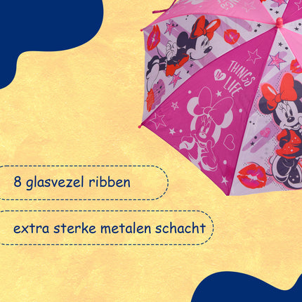 Kleurrijke Opvouwbare Kinderparaplu voor Meisjes - Diameter 66 cm - Aluminium Frame - Polyester Doek - Windbestendig