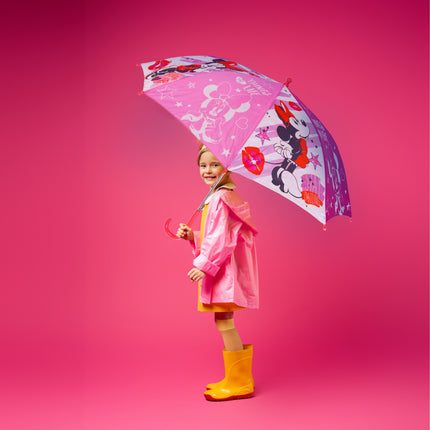 Kleurrijke Opvouwbare Kinderparaplu voor Meisjes - Diameter 66 cm - Aluminium Frame - Polyester Doek - Windbestendig