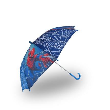 Spider-Man Paraplu: Superleuk Regenplezier voor Kinderen - 45 cm - Blauw/Rood