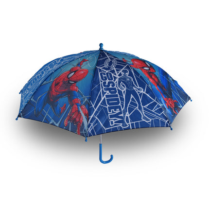 Spider-Man Paraplu: Superleuk Regenplezier voor Kinderen - 45 cm - Blauw/Rood