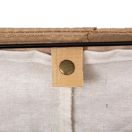 Wasmand bamboe | Linnen | Opvouwbaar | Opbergmand | Laundry basket | Mand voor wasgoed | Met deskel | Met handvaten | Inclusief waszak | Natuurlijk hout | 60L | 40x30x50cm