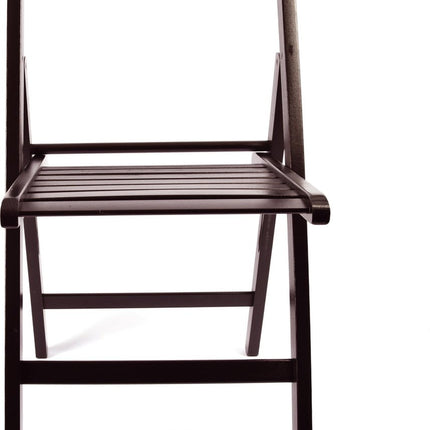 2 Stuks Klapstoel Luxe Tuinstoel D-Bruin | opklapbare | Klapstoel |houten tuinstoelen 38 X 42 X 87 Cm Hout - Stoel 
