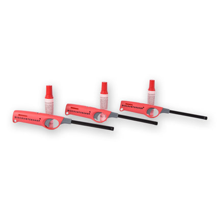 Navulbare Barbecue Aanstekers - 3 stuks - Rood - Kunststof - Perfect voor BBQ Aansteken