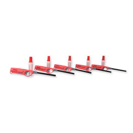 Navulbare Barbecue Aansteker - Discountershop - Rood - Kunststof - 5 stuks - BBQ Aansteken