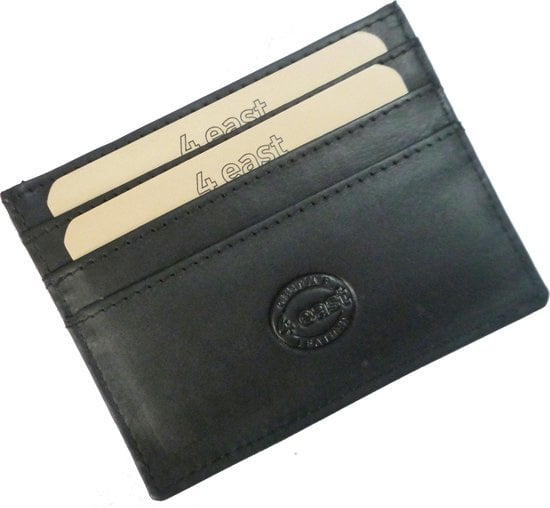 Portemonnee - portemonnee dames - portemonnee heren - portemonnee pasjes - Portemonnee creditcard - Portemonnee met creditcardhouder - creditcard - Card case - creditcard houder met geld - pasjeshouder met briefgeld -6 pasjeshouder - 4E-110 Zwart