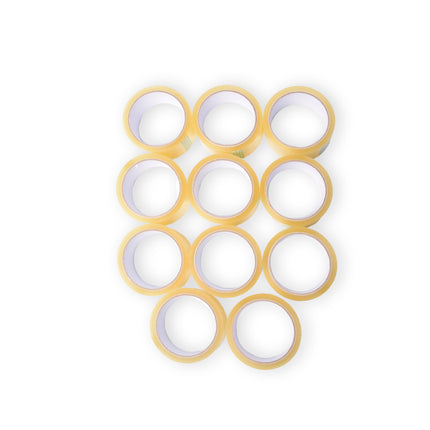 11x Geluidsarm Verpakkingstape - Transparante Plastic Tape - Verpakkingstape Rol - 50m x 4.8cm