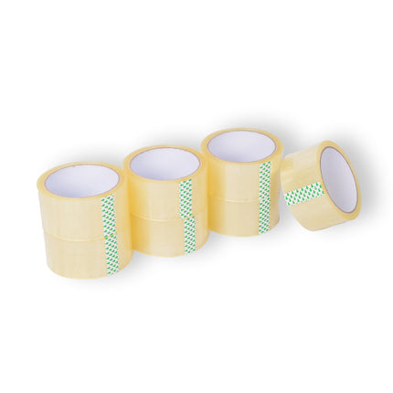 7x Geluidsarm Verpakkingstape - Transparante Plastic Tape - Verpakkingstape Rol - 50m x 4.8cm