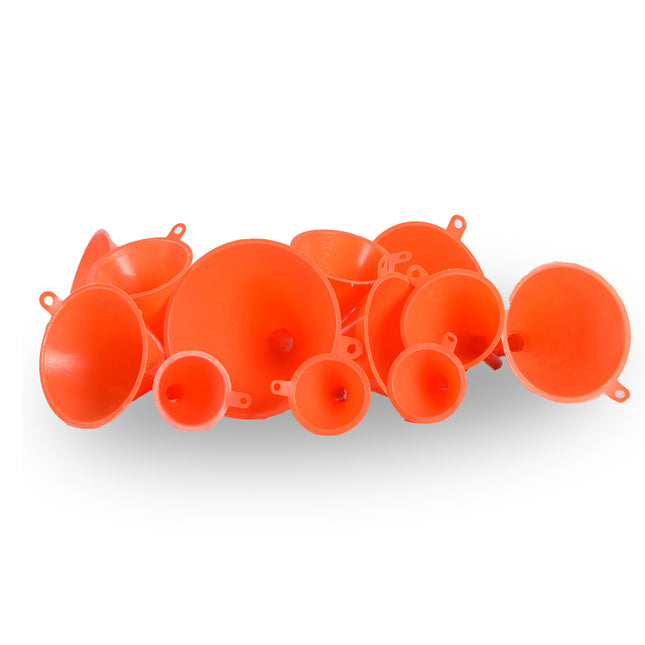 Trechterset | Set Van 3 | Orange | Keukengerei | Keukenaccessoires | Verschillende Maten | 3 set of 4 pieces assorted sizes