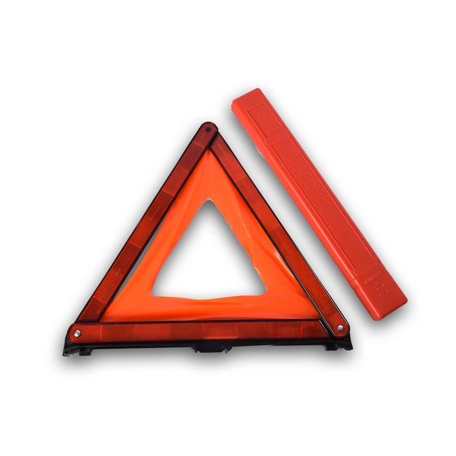 Gevarendriehoek | Waarschuwingsdriehoek | Oranje&rood,zwart | Veiligheidsdriehoek | kunststof/metaal | 40cm*42.5cm 