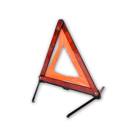 Gevarendriehoek | Waarschuwingsdriehoek | Oranje&rood,zwart | Veiligheidsdriehoek | kunststof/metaal | 40cm*42.5cm 