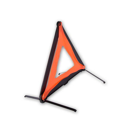 Gevarendriehoek | Waarschuwingsdriehoek | Oranje&rood,zwart | Veiligheidsdriehoek | kunststof/metaal | 40cm*42.5cm 