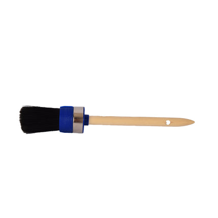 Kwalitatieve Synthetische Verfkwasten - Brede en Ronde Kwasten - Zwart - 4x25 cm