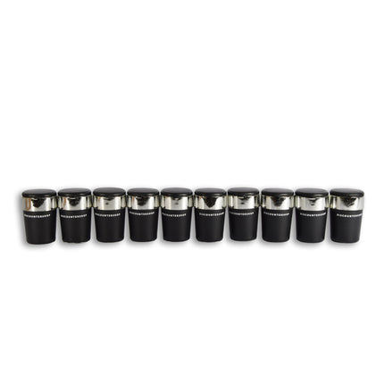 10stuks | Auto asbak |asbak | zwart | Auto accessoires | kunststof | 6.5cm*12cm | Diepte:10.5cm