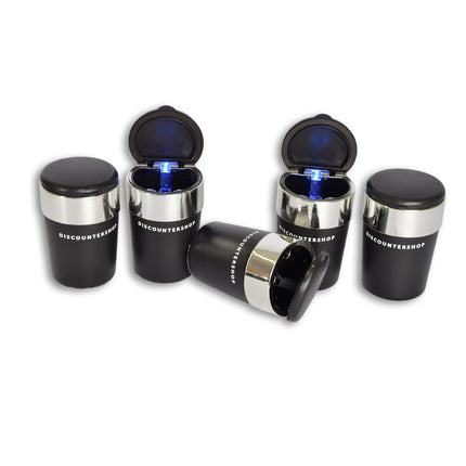 5 stuks | Auto asbak |asbak | zwart | Auto accessoires | kunststof | 6.5cm*12cm | Diepte:10.5cm