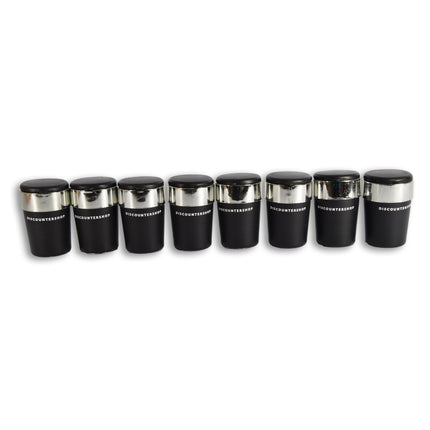 8stuks | Auto asbak |asbak | zwart | Auto accessoires | kunststof | 6.5cm*12cm | Diepte:10.5cm