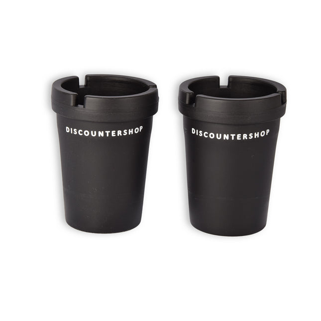 2 stuks | Auto asbak | asbak | zwart | kunststof | 104 g | Auto accessoires | 8cm*11cm
