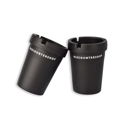2 stuks | Auto asbak | asbak | zwart | kunststof | 104 g | Auto accessoires | 8cm*11cm