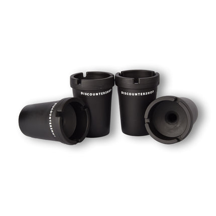 Set van 4 | Auto asbak | asbak | kunststof | 2711g | Zwart | strand asbak | sigarettenasbak | Auto accessoires | 8cm*11cm 