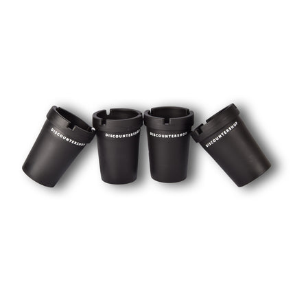 Set van 4 | Auto asbak | asbak | kunststof | 2711g | Zwart | strand asbak | sigarettenasbak | Auto accessoires | 8cm*11cm 
