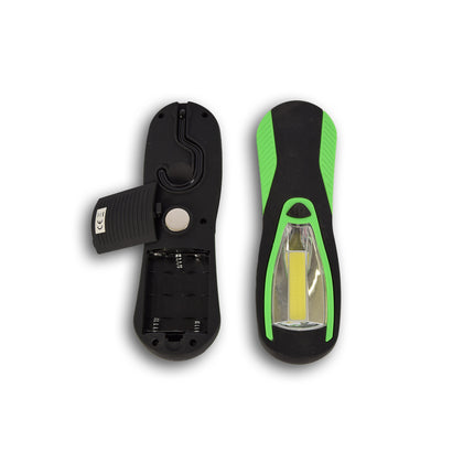 Set van 2 | Zaklamp | Oplaadbare zaklamp | Mini zaklamp | 300lm Lumen per Lichtpunt | groen/ zwart 