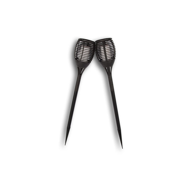 2x | Solar prikspot | prikspot zonne-energie | Voeding: 1 × AA ni-MH 1200mAh 1.2V | prikspot buiten | solar tuinfakkel | Batterij:1200mAh | prikspot tuin | 8cm*77cm 