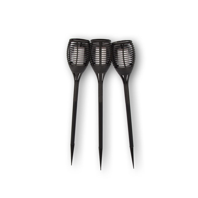 3x | Solar prikspot | prikspot zonne-energie | Voeding: 1 × AA ni-MH 1200mAh 1.2V | prikspot buiten | solar tuinfakkel | Batterij:1200mAh | prikspot tuin | 8cm*77cm 