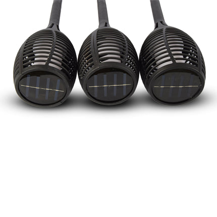 3x | Solar prikspot | prikspot zonne-energie | Voeding: 1 × AA ni-MH 1200mAh 1.2V | prikspot buiten | solar tuinfakkel | Batterij:1200mAh | prikspot tuin | 8cm*77cm 