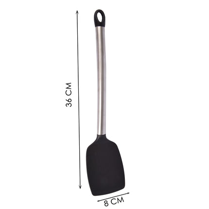 Spatel | Bakspatel | spatel | rvs handvat | Zwart | Keukenspatel | Hittebestendige spatel | Keukenaccessoire | 36cm*8cm