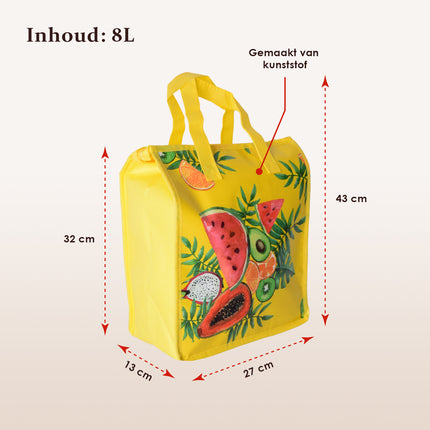 picknick tas | Picknick rugzak  | Geel | Picknickset | met ritssluiting | XL | Strandtas | picknickmand | isolatietas | 20 Liter 