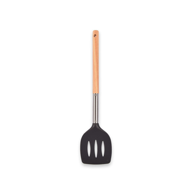 Spatel | Bakspatel | met Houten Handvat | Hittebestendig | 0.67 kg | Keukenspatel | Vaatwasser Veilig | Keukengerei | 16.50cm*10cm*22cm