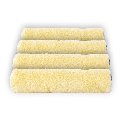 4stuks | Verfroller | beige | Muurverfroller | nylon pluisvrij |41g | Schuimroller | Structuurroller | Verfkwasten | 10cm*2cm 