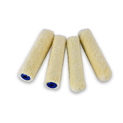 4stuks | Verfroller | beige | Muurverfroller | nylon pluisvrij |41g | Schuimroller | Structuurroller | Verfkwasten | 10cm*2cm 