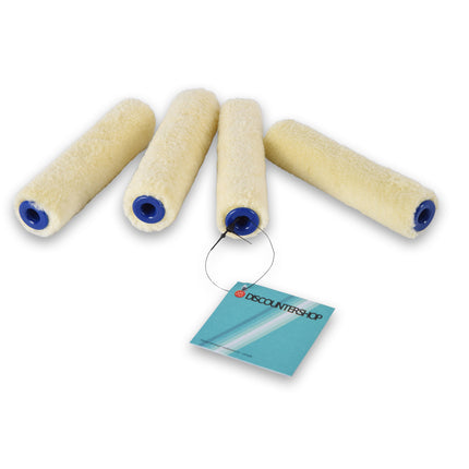 4stuks | Verfroller | beige | Muurverfroller | nylon pluisvrij |41g | Schuimroller | Structuurroller | Verfkwasten | 10cm*2cm 