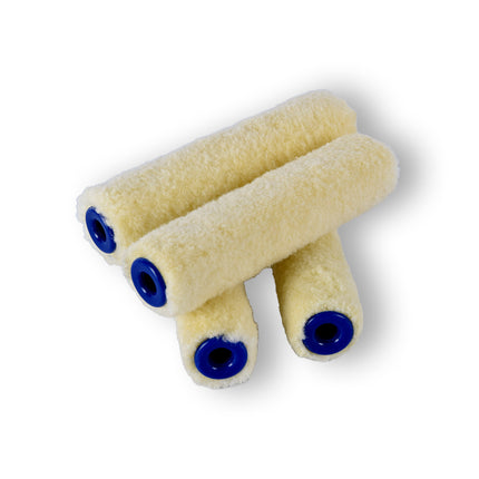 4stuks | Verfroller | beige | Muurverfroller | nylon pluisvrij |41g | Schuimroller | Structuurroller | Verfkwasten | 10cm*2cm 