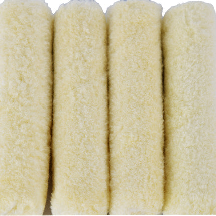 4stuks | Verfroller | beige | Muurverfroller | nylon pluisvrij |41g | Schuimroller | Structuurroller | Verfkwasten | 10cm*2cm 