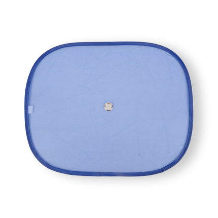 2x Blauwe Zonwering op Maat - Luxe Polyester & Kunststof | Autoaccessoires - Afmetingen: 44x36cm