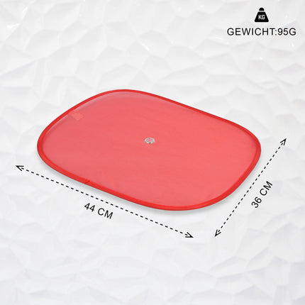 Zonwering op Maat - Rood Zonnescherm voor Auto Zijruiten | Set van 2 | Autoaccessoires | 44x36cm