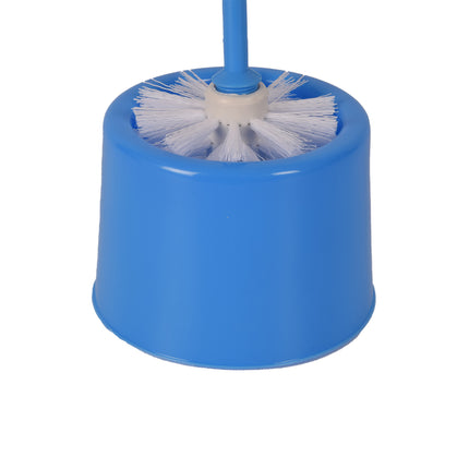 Toiletborstel Met Houder - Blauwe Toiletborstelset Voor Efficiënt Toiletreinigen - Wc Accessoires - 11 cm, Hoogte: 34.5 cm