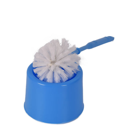 Toiletborstel Met Houder - Blauwe Toiletborstelset Voor Efficiënt Toiletreinigen - Wc Accessoires - 11 cm, Hoogte: 34.5 cm