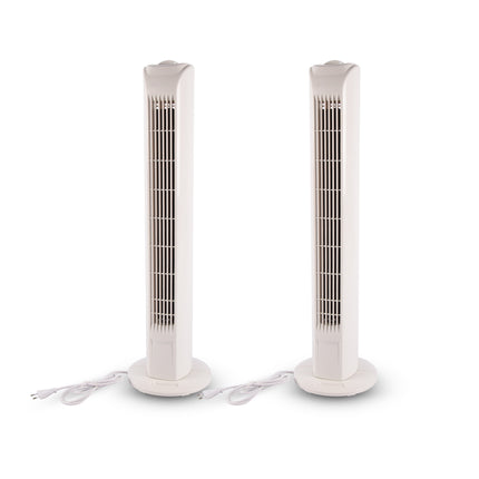 Opvallende Witte Staande Ventilator | 78 cm Hoog | 12 cm Breed | Torenventilator Met 3 snelheden | 3 Oscillatie Snelheden | 45W | 220-240V/50HZ |  Krachtige Luchtstroom Maak Slaapkamers En Woonkamers In Een Mum Van Tijd Koel